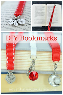 how to make ribbon bookmarks