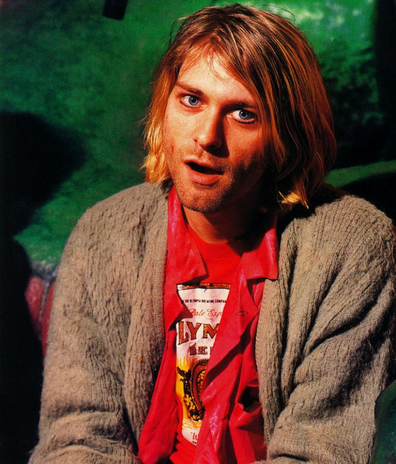 kurt cobain in cardigan kurt cobain in cardigan
