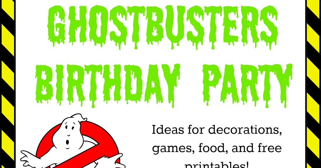 Crayon Freckles Ghostbusters Birthday Party