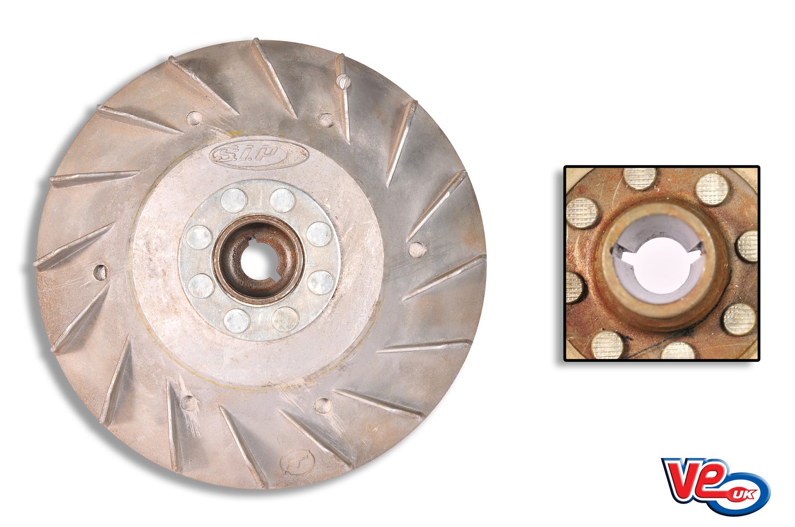 VE Scooter Spares NEW Vespa PX/PK Dual Keyway 1.8kg Flywheel