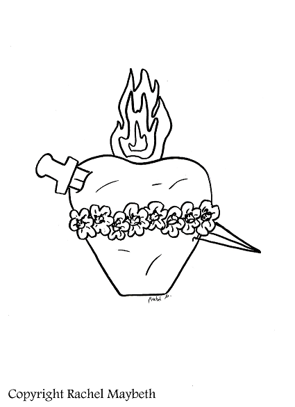 sacred heart coloring pages - photo #31
