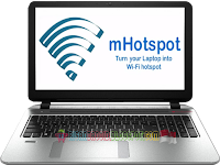 Cara Mudah Tethering Wifi dari Laptop ke Gadget menggunakan mHotspot_v.7.8.4.0