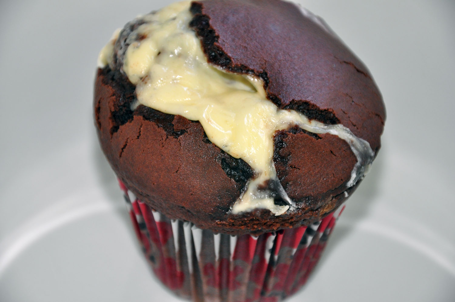 Hecho En Casa Muffins De Chocolate Rellenos De Mascarpone