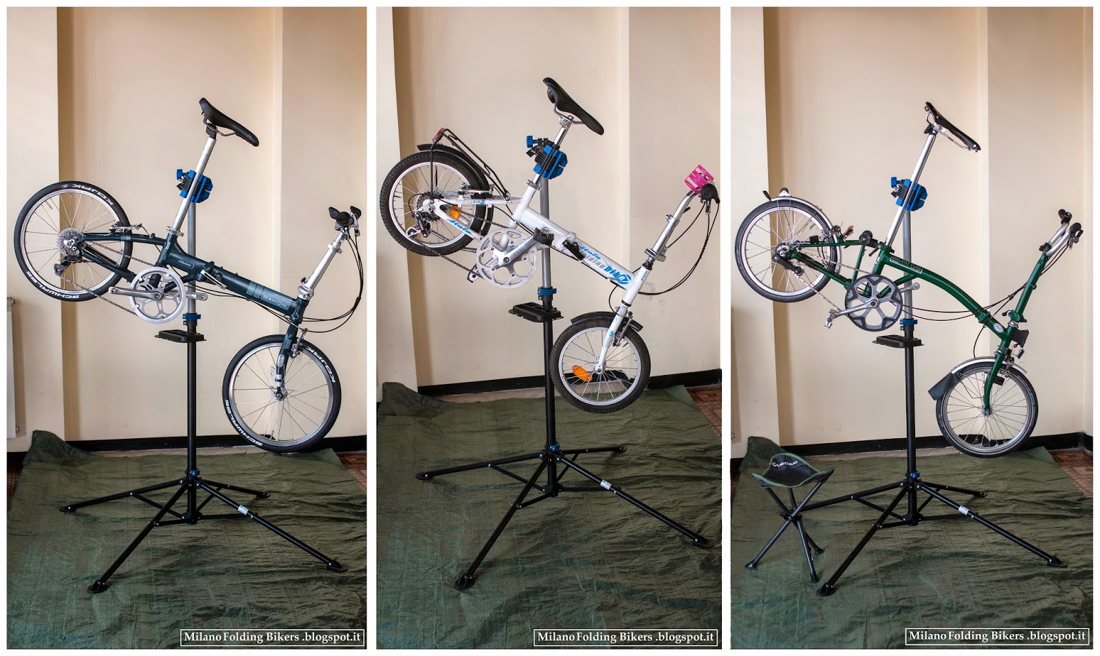 Milano Folding Bikers Cavalletto da lavoro (Powerfix Bike Workstand)