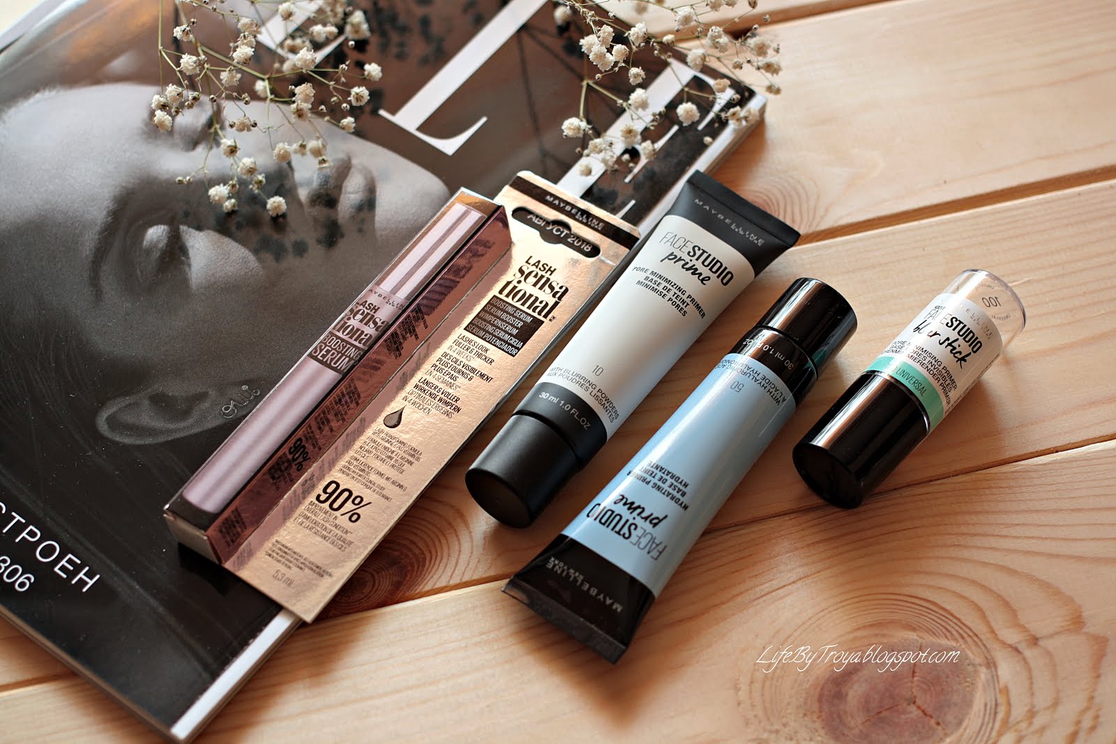 Review Maybelline Primers Lash Sensational Boosting Serum, Face