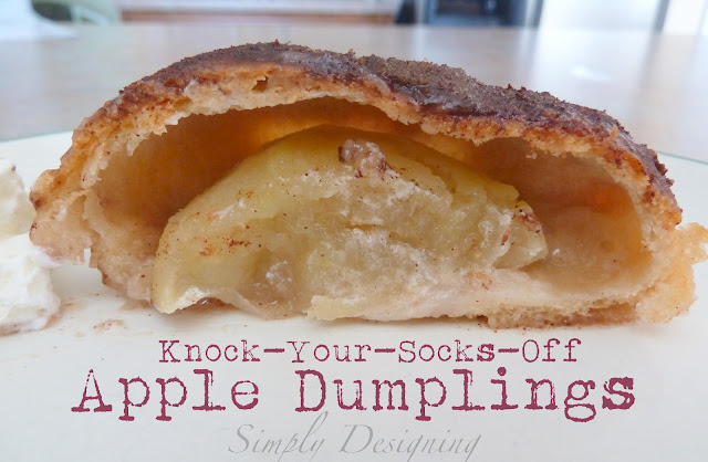 Knock-Your-Socks-Off Apple Dumplings!  - these are AMAZING and so so easy to make!  Definitely a keeper!  #recipe #apples #fall