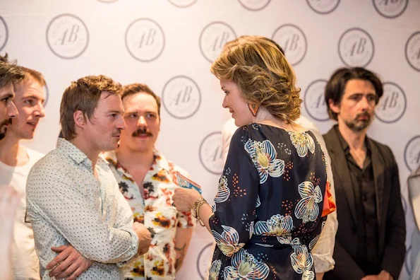 Queen Mathilde of Belgium and King Philippe of Belgium attends the 'Best of Belgium' concert to celebrate the 35th anniversary of concert hall Ancienne Belgique