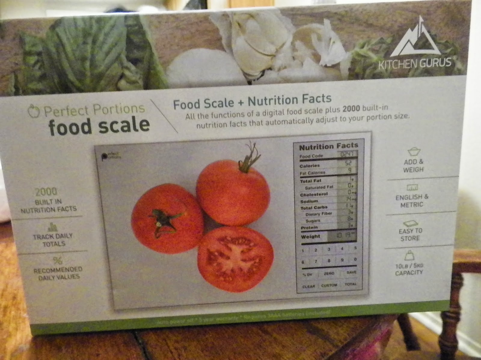 mygreatfinds Perfect Portions Digital Scale + Nutrition Facts Display