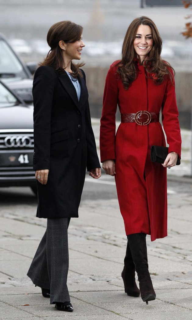 Kate Middleton In Wrap Dress Coat