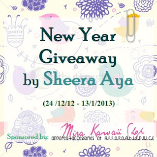 New Year Giveaway by Sheera Aya