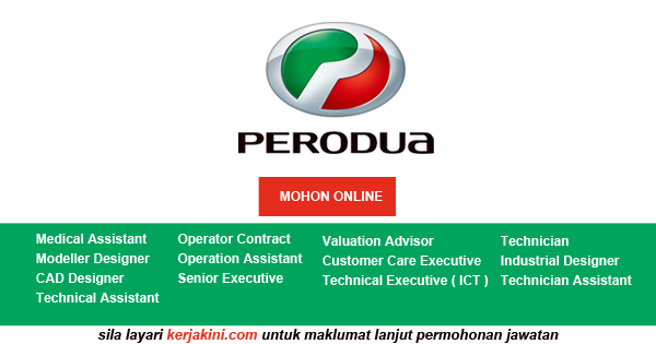 Iklan jawatan kosong Perodua 2019