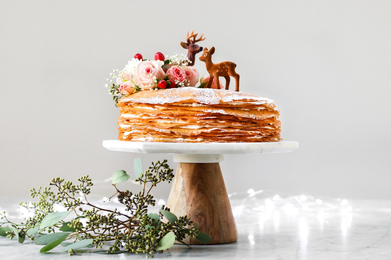 Strawberry Cheesecake Crepe Cake