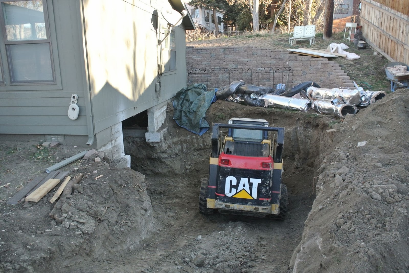 Sundays: Footers, floor, crawl-space to basement dig