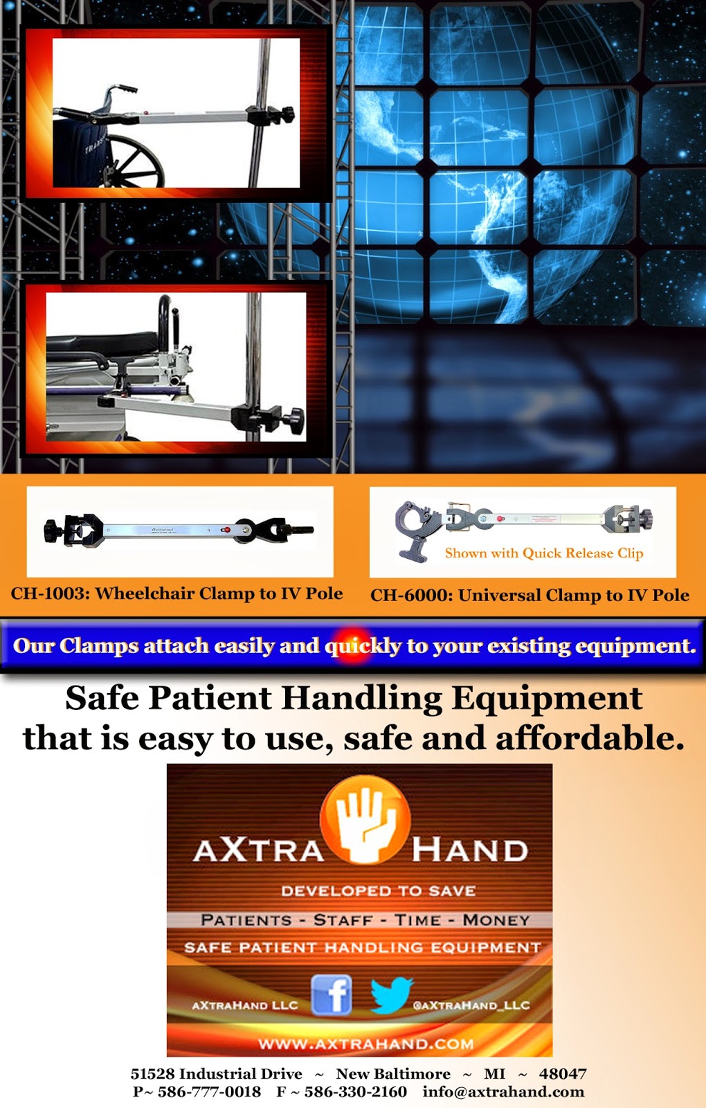 Safe Patient Handling Equipment IV Tow / Wheelchair to IV Connecto