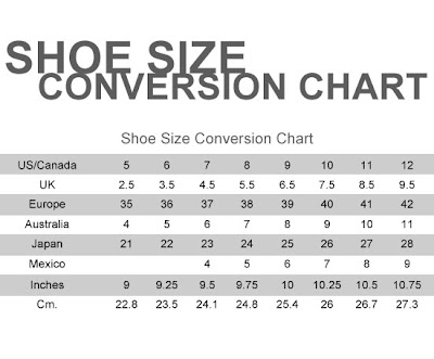shoe size number 9
