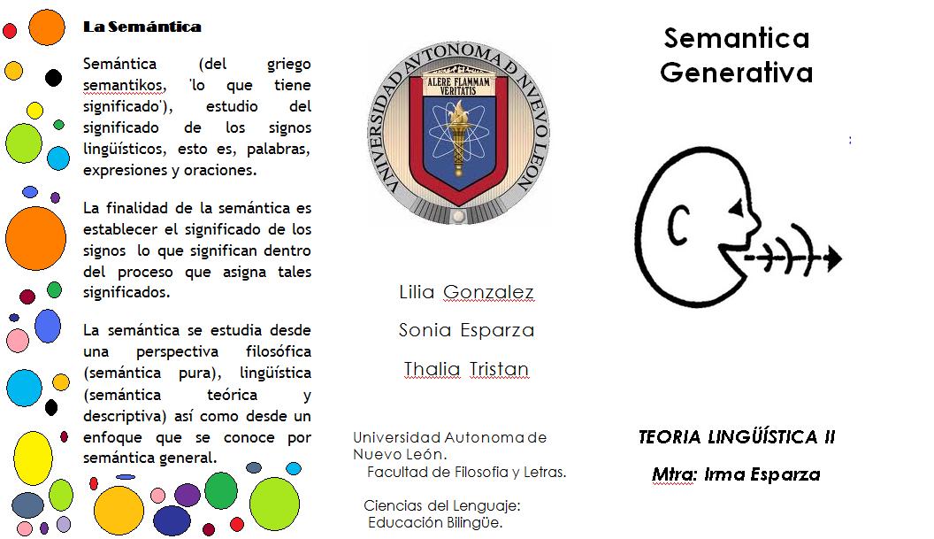 théorie linguistique ) Semantica Generativa