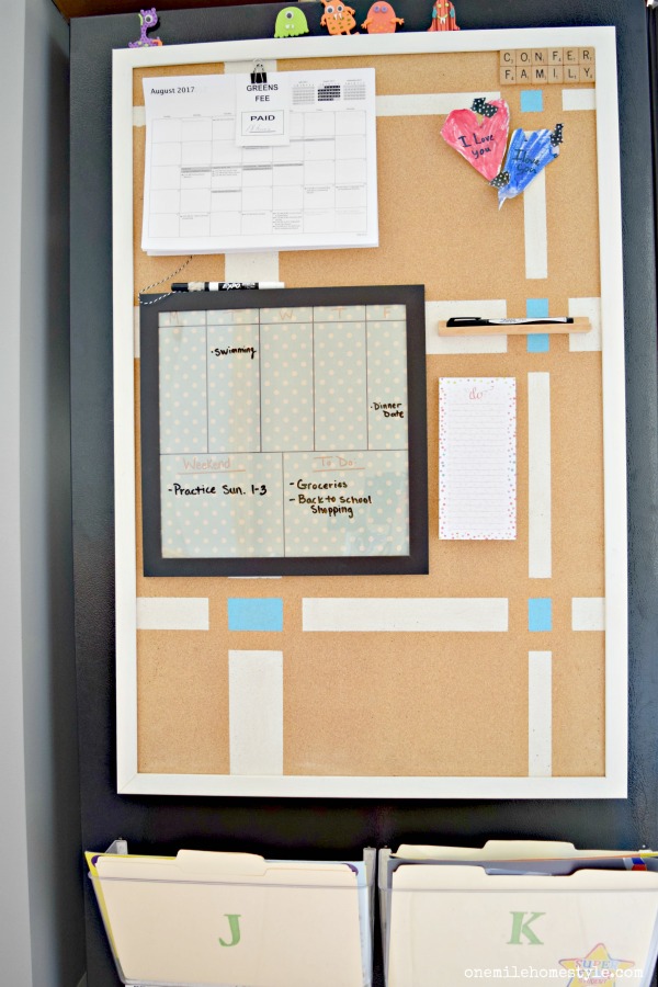 DIY Dry Erase Calendar & Family Command Center