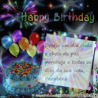 Happy Birthday te Desejo um Dia Lindo