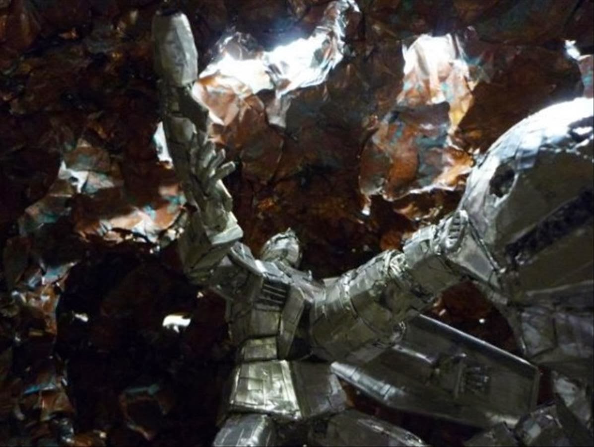 1/100 Aluminum tape Gundam Art Z'Gok VS GM (Jaburo) Tape Art Full