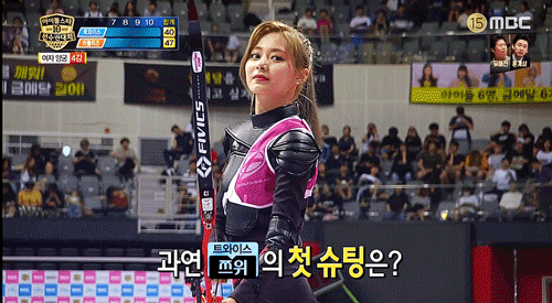 노란색만 맞추는 명궁 쯔골라스 쯔위 미모 ㄷㄷㄷ