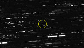 Imagem composta de 'Oumuamua - objeto interestelar - ESO