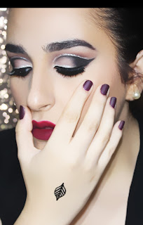 Makeup Rebellion: Glitter Cut crease Cream Dramatic Look | Tutorial | مكياج كت  كريس و جلتر درامى