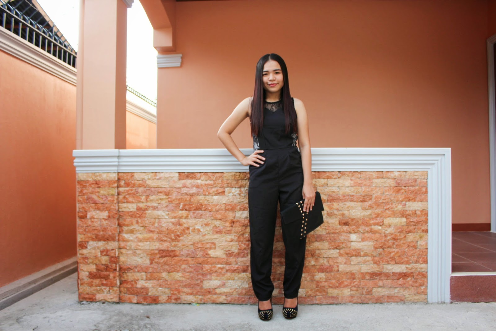 black lace jumpsuit