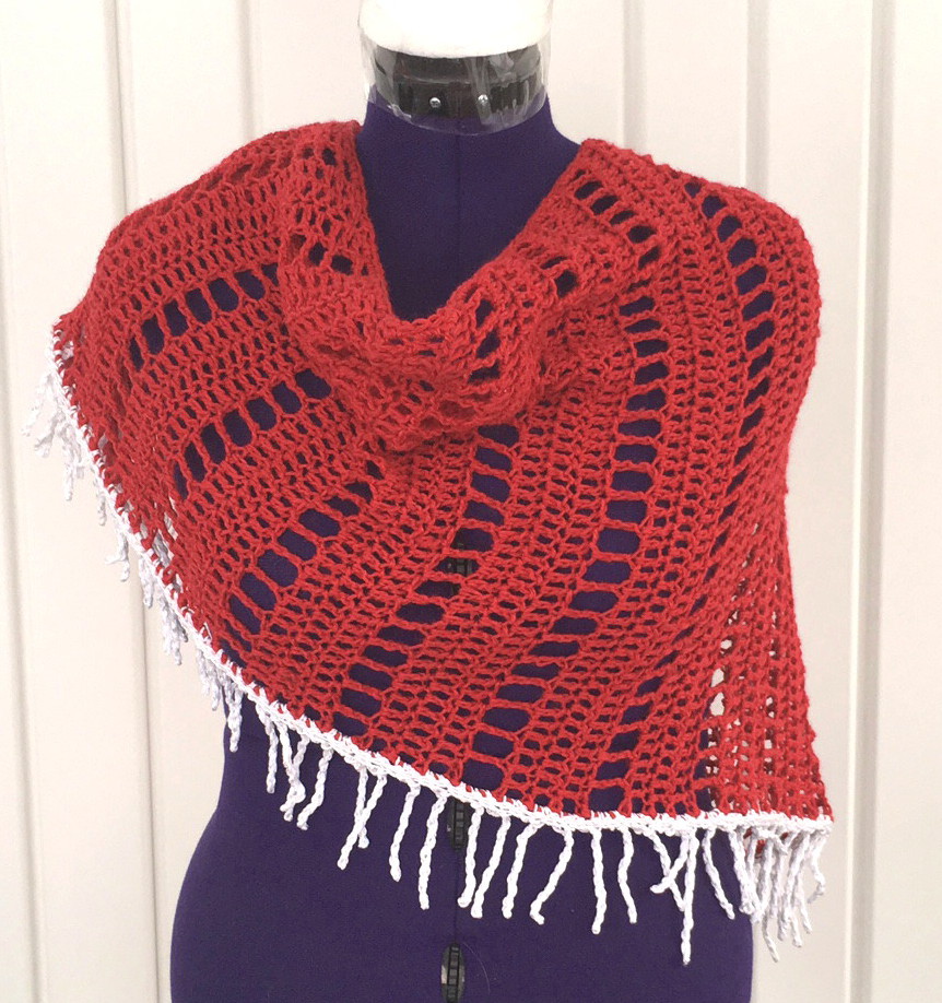 Simple Knits Boot Scootin' Boogie Shawl to crochet