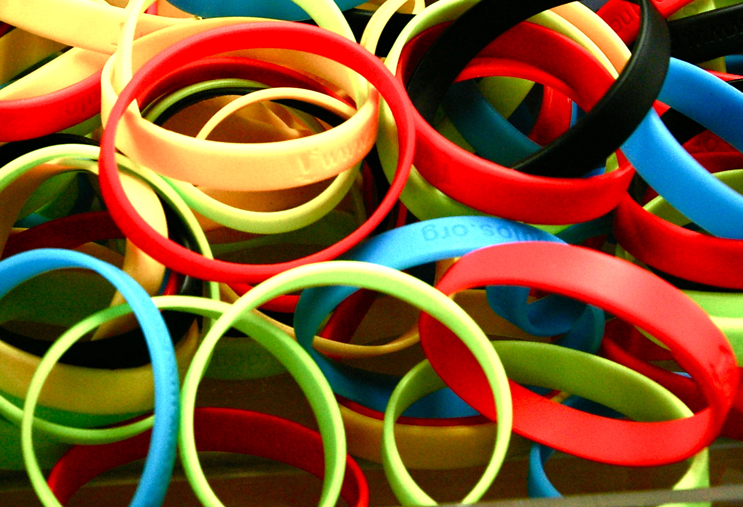 African Fundraising Rubber Bracelets 95