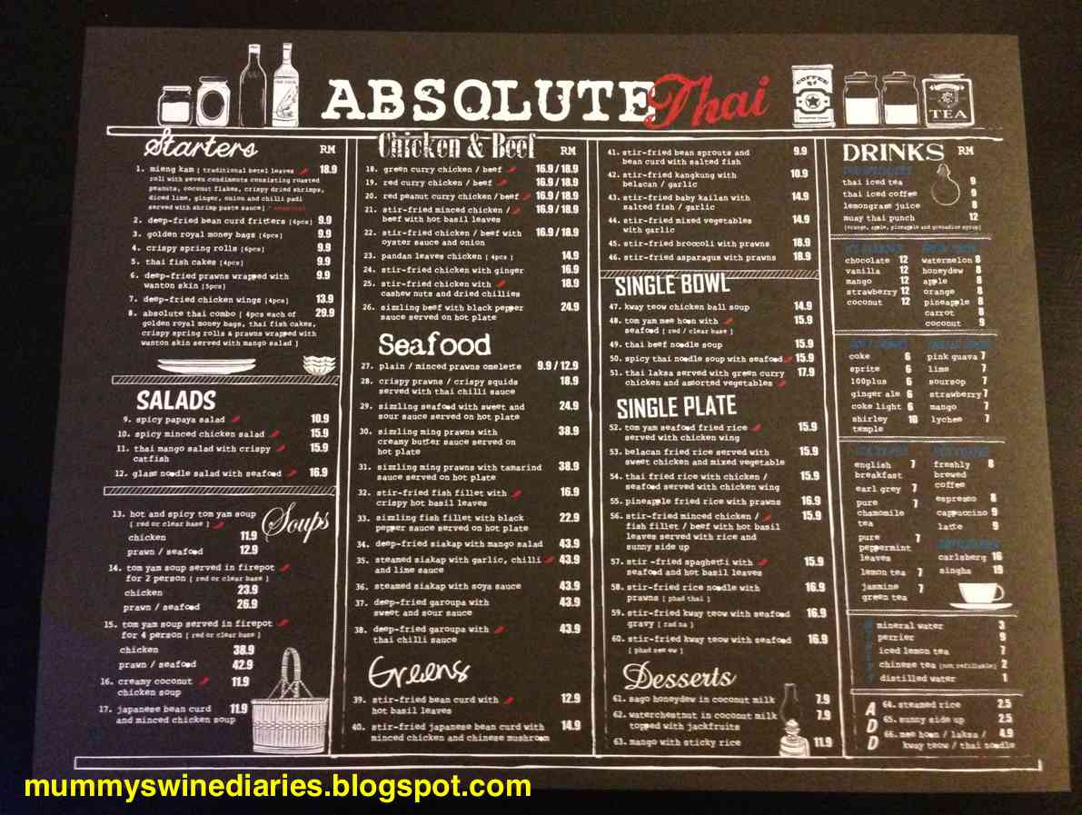 Mummy's Food and Drinks: Absolute Thai - Great Thai cuisine