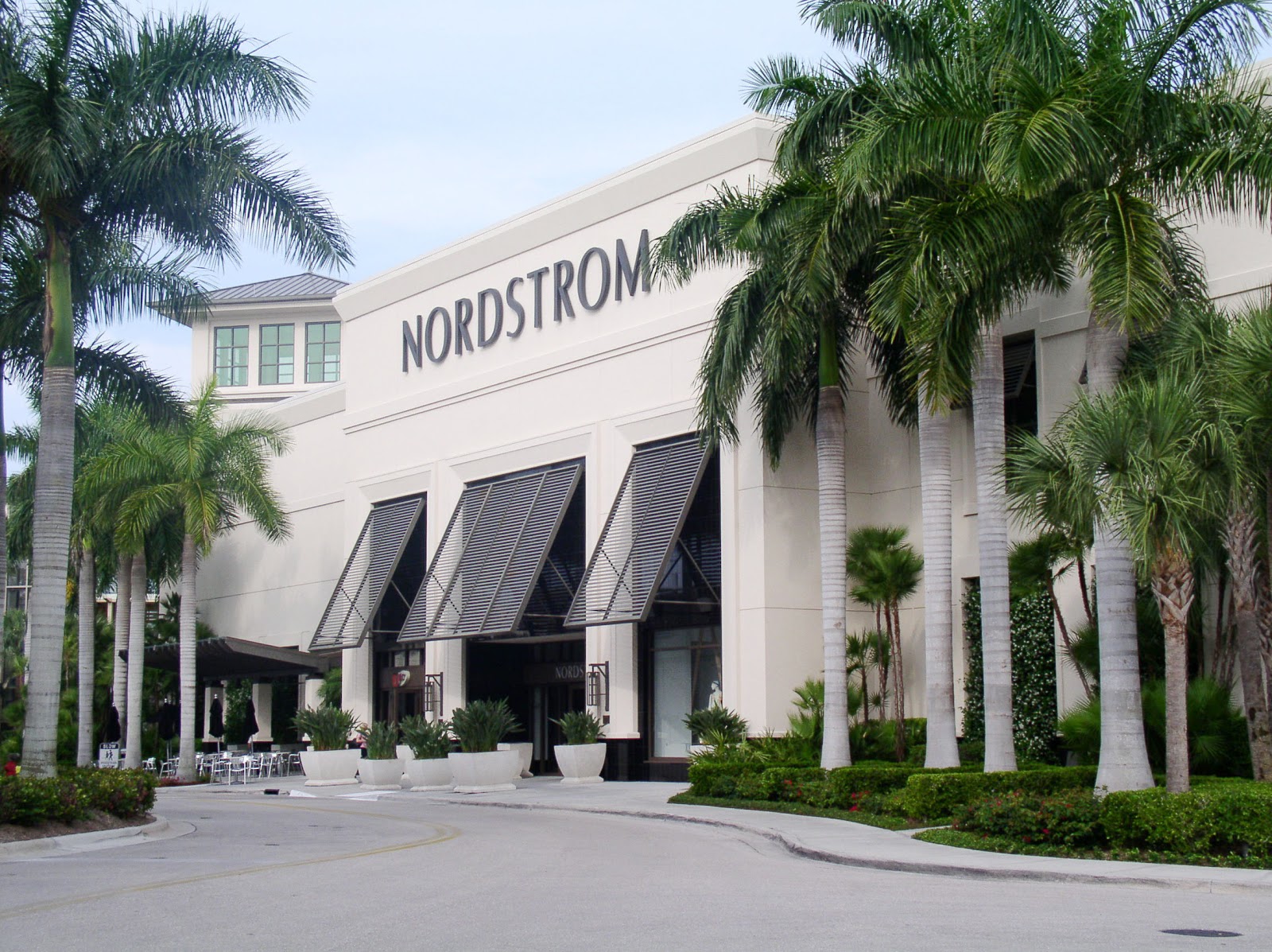 The entrance to Nordstrom at Waterside Shops in Naples, Florida