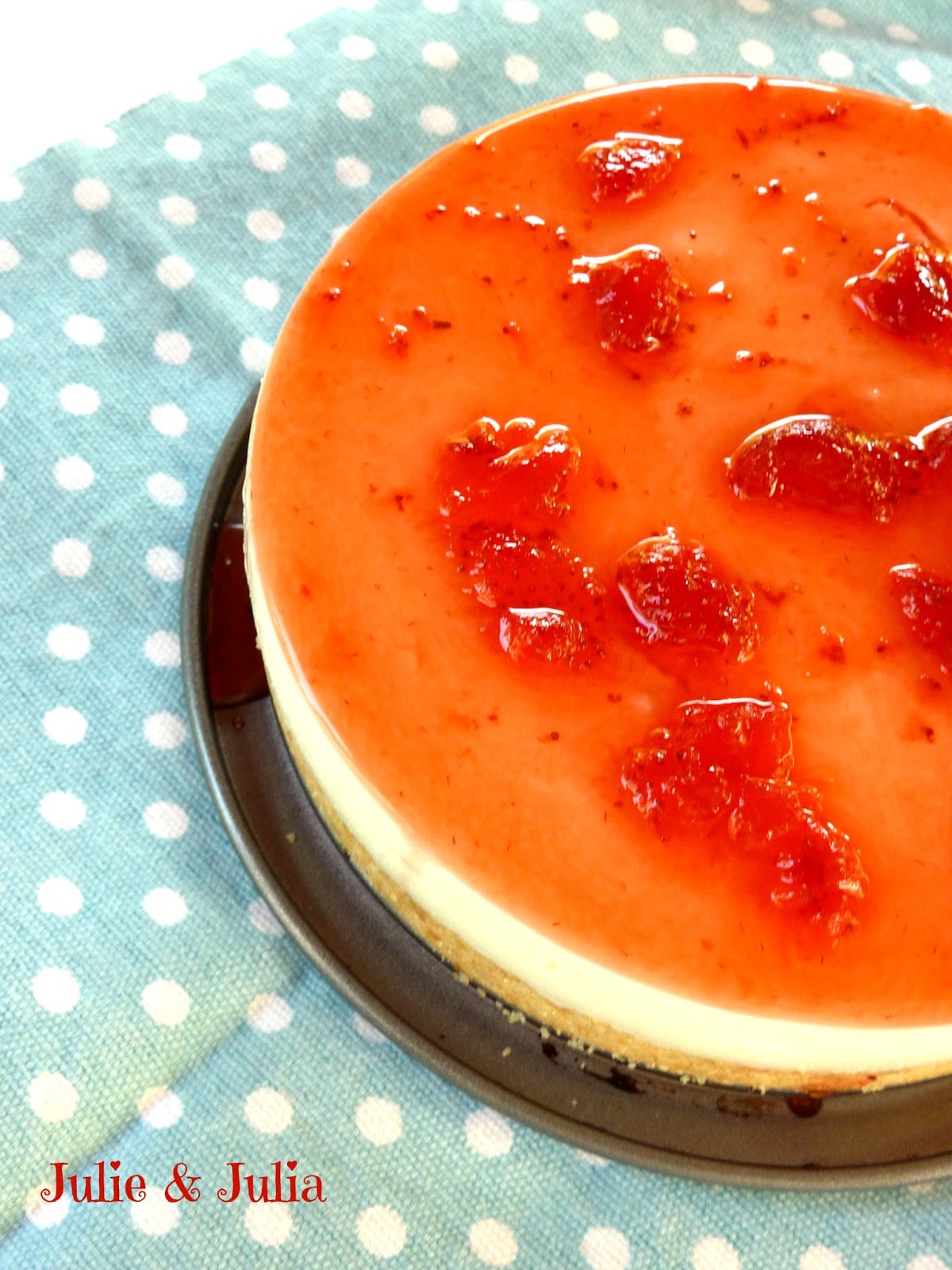 Julie & Julia esperimenti in cucina Cheesecake yogurt, ricotta e