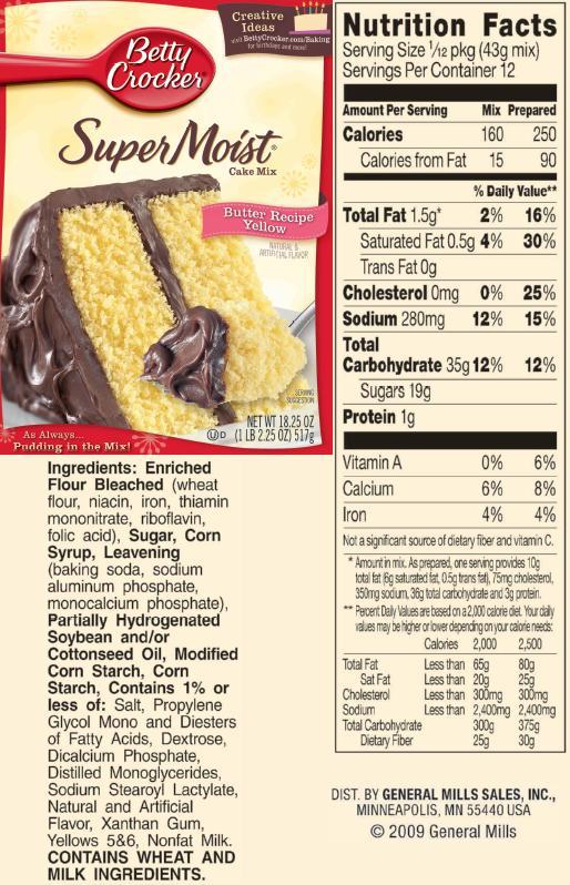Betty Crocker Cake Mix Ingredients betty-crocker-cake-mix-ingredients