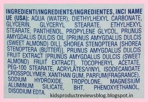 Chicco Baby Moments Body Lotion Ingredients