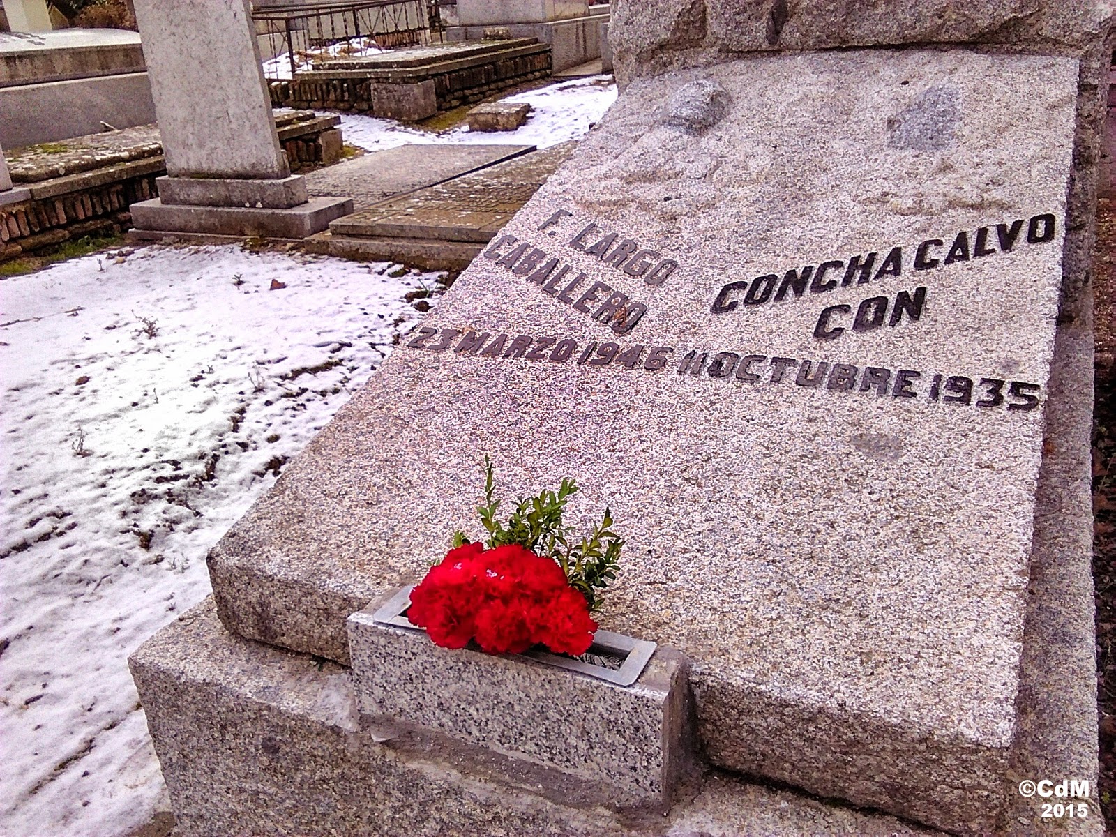 CEMENTERIOS DE MADRID FRANCISCO LARGO CABALLERO. SEPULTURA. CEMENTERIO