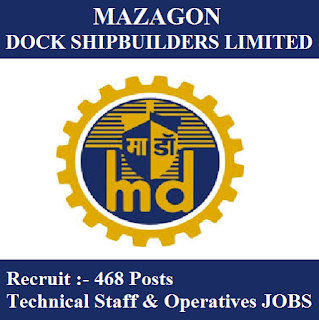 MDL 468 Admit Card 2017 | Technical Staff & Operatives Jobs | Sarkari Naukri 2017 Mazagon Dock Limited, MDL, freejobalert, Sarkari Naukri, MDL Admit Card, Admit Card, mdl logo