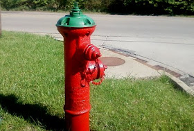 green top fire hydrant