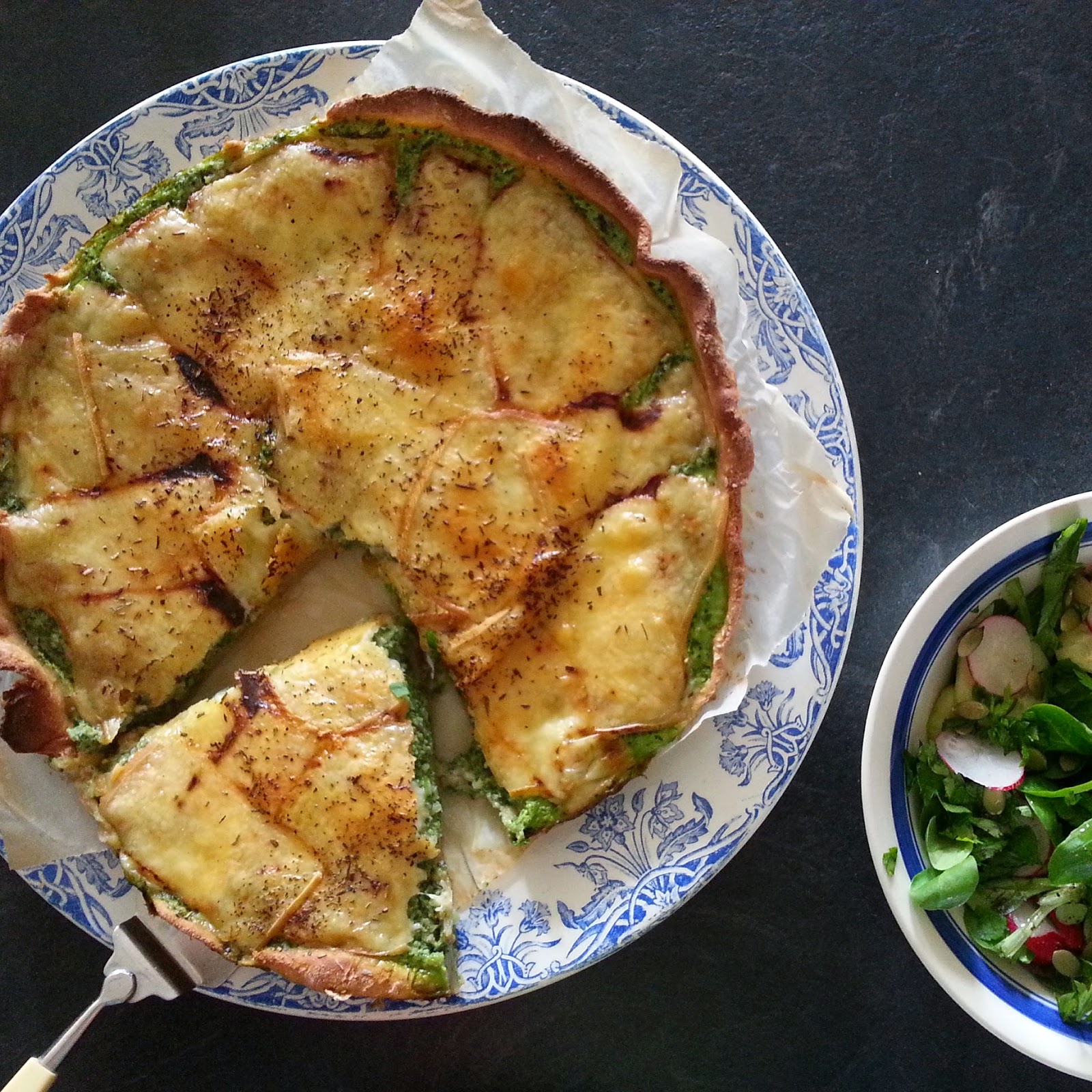 Démoule ton cake Tarte blettelard fumé raclette [pâte sans gluten]