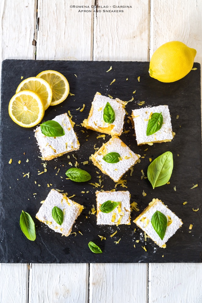 Lemon Basil Bars