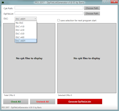 Pes 2017 Pes 2018 Dpfilelist Generator 1 8 Dlc 4 01 Offline Pesnewupdate Com Free Download Latest Pro Evolution Soccer Patch Updates