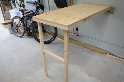 Fold-up Garage Work Table