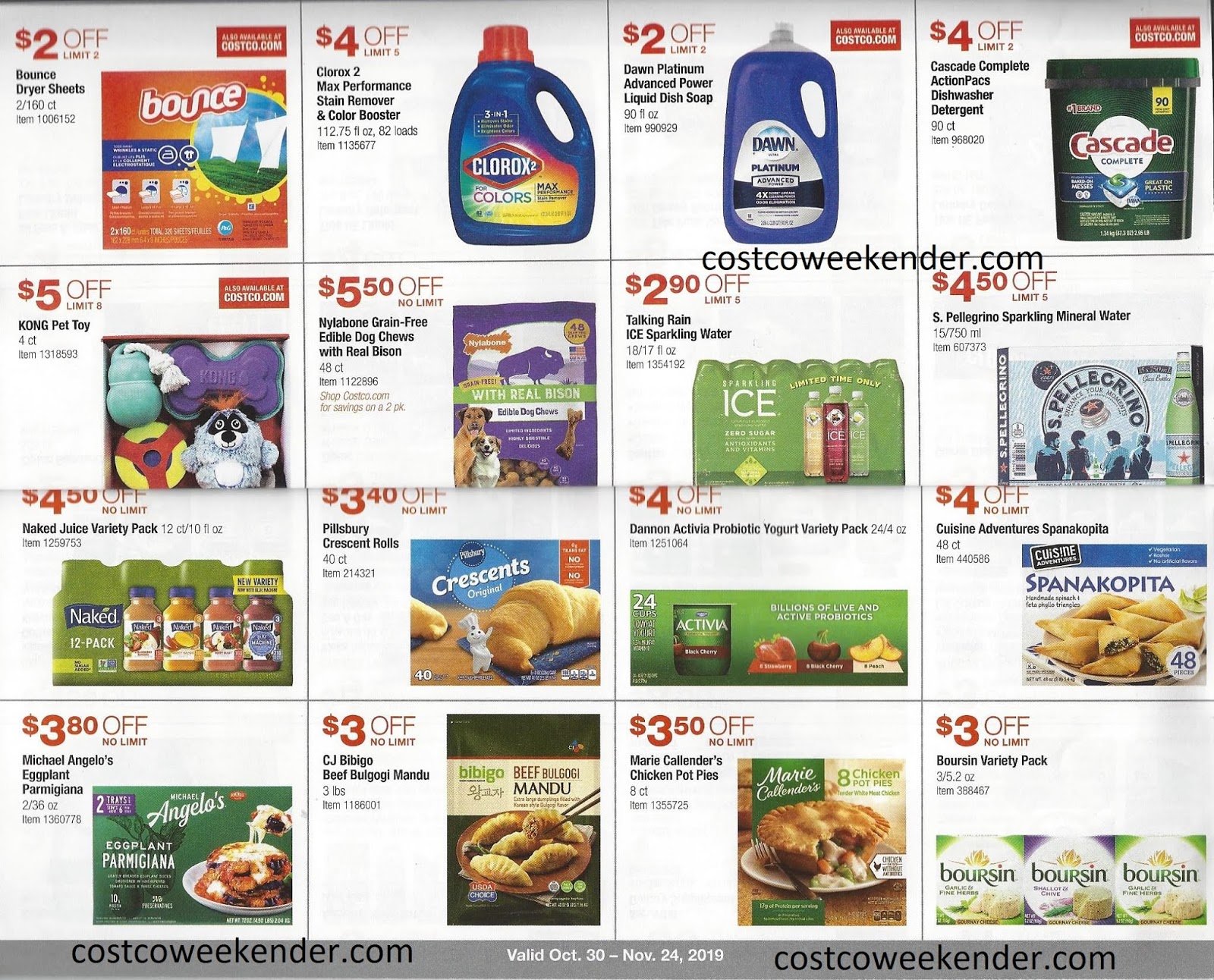 Costco November 2019 Coupon Book Costco Weekender
