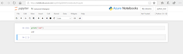 ใช้ Jupyter Notebook ออนไลน์ฟรีด้วย Microsoft Azure Notebooks ~ Python 3