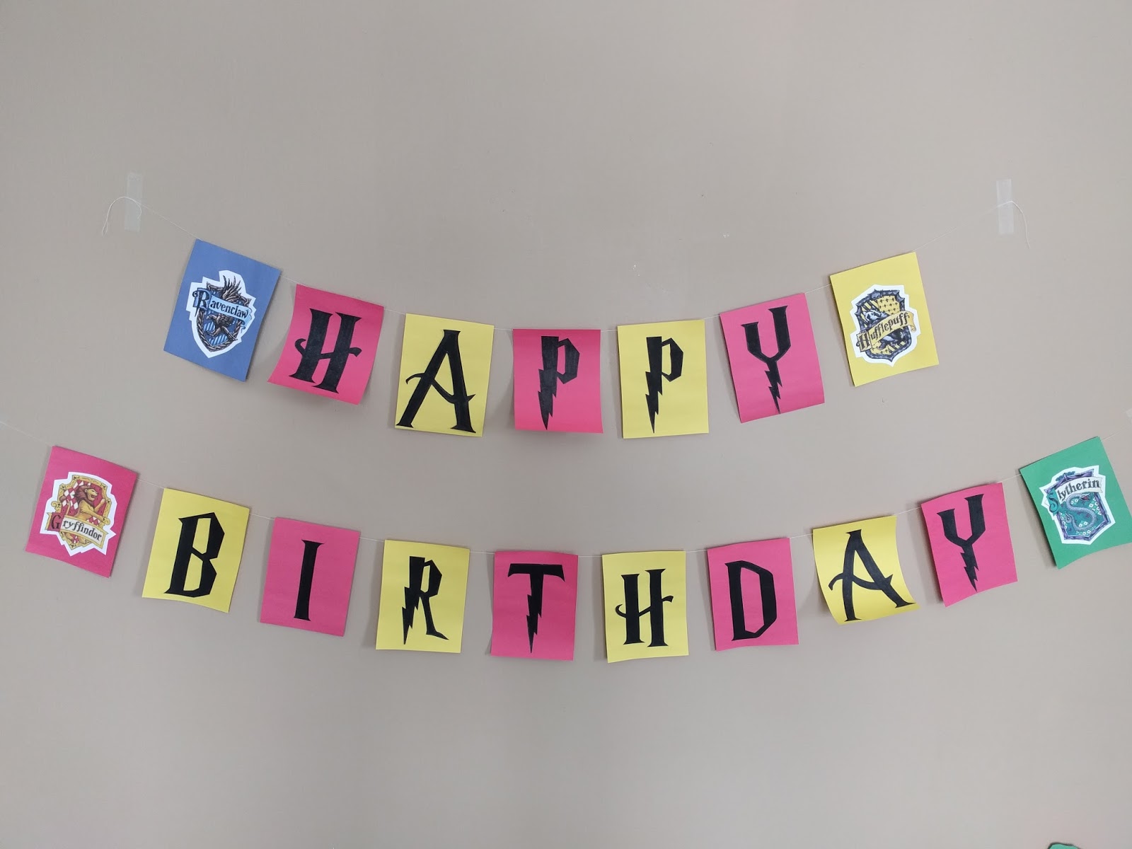 Go 'N Tell: Harry Potter Font Happy Birthday Banner +Free Downloads