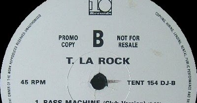 T La Rock Breakin Bells Bass Machine T La Rock Breakin Bells Bass Machine