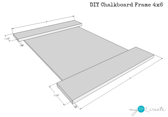 plans for 4x6 chalkboard frame