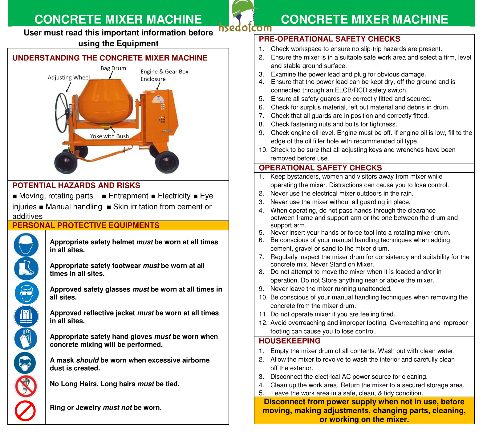 Download Very useful ToolBox Talk Handouts in PDF