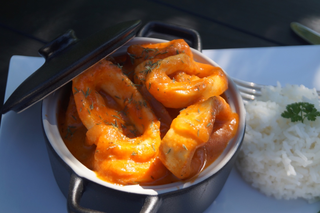 Calamars à l'américaine (ou calmars à l'armoricaine)