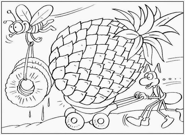 Детски свят: Картинки за оцветяване " Плодове и Зеленчуци " # 2