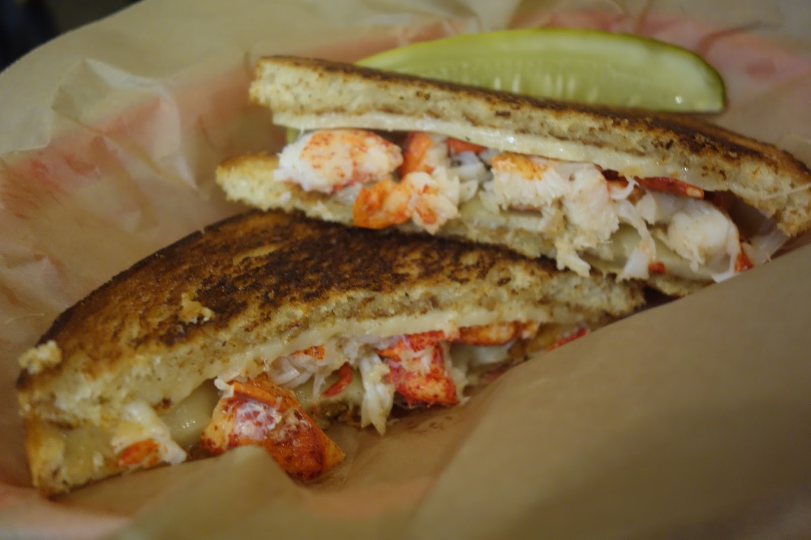 The Passionate Foodie Luke's Lobster Grilled Cheese With Lobster Or Crab